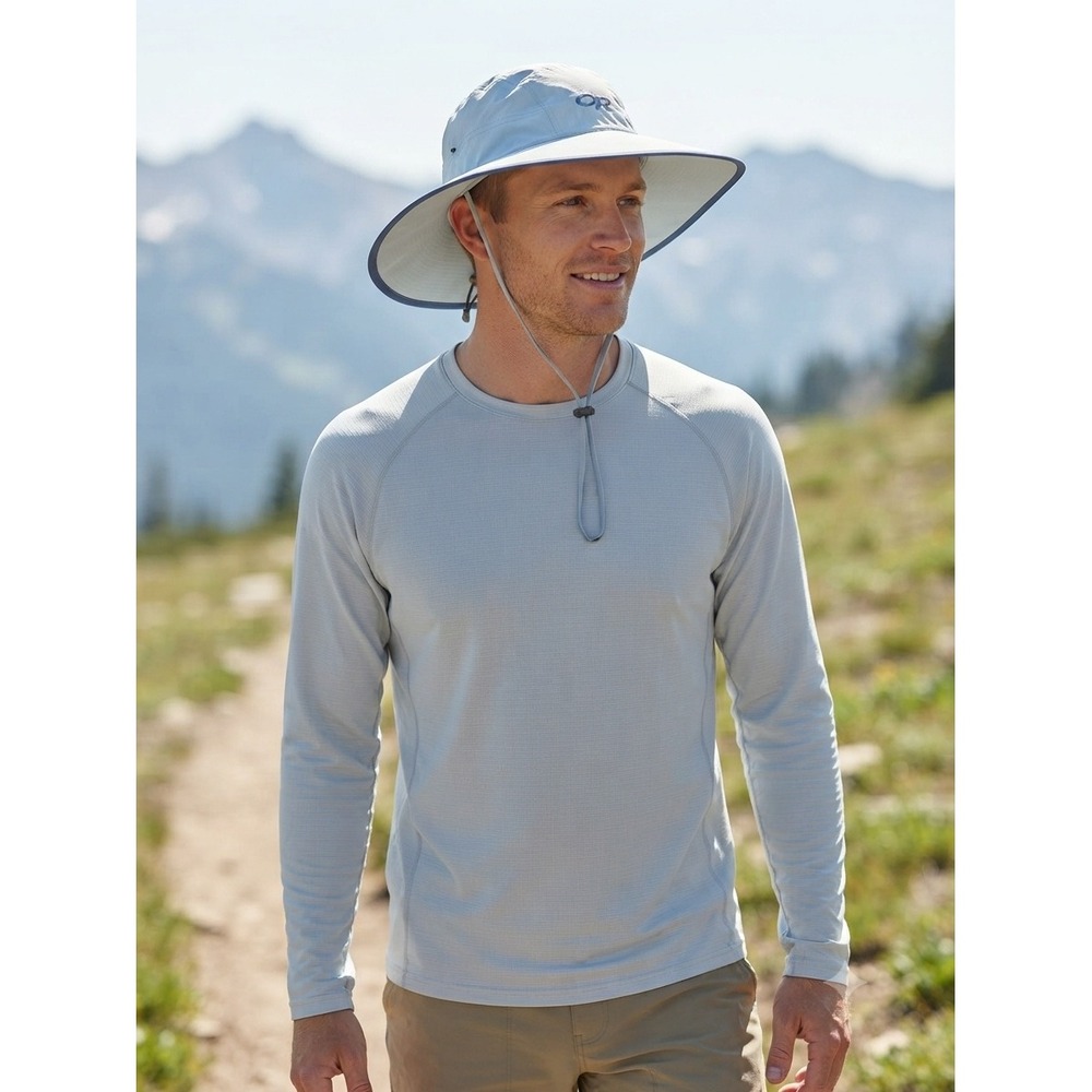 Outdoor Research Sun Sombrero Hat XL Grey Wide Brim Hiking Sun Protection